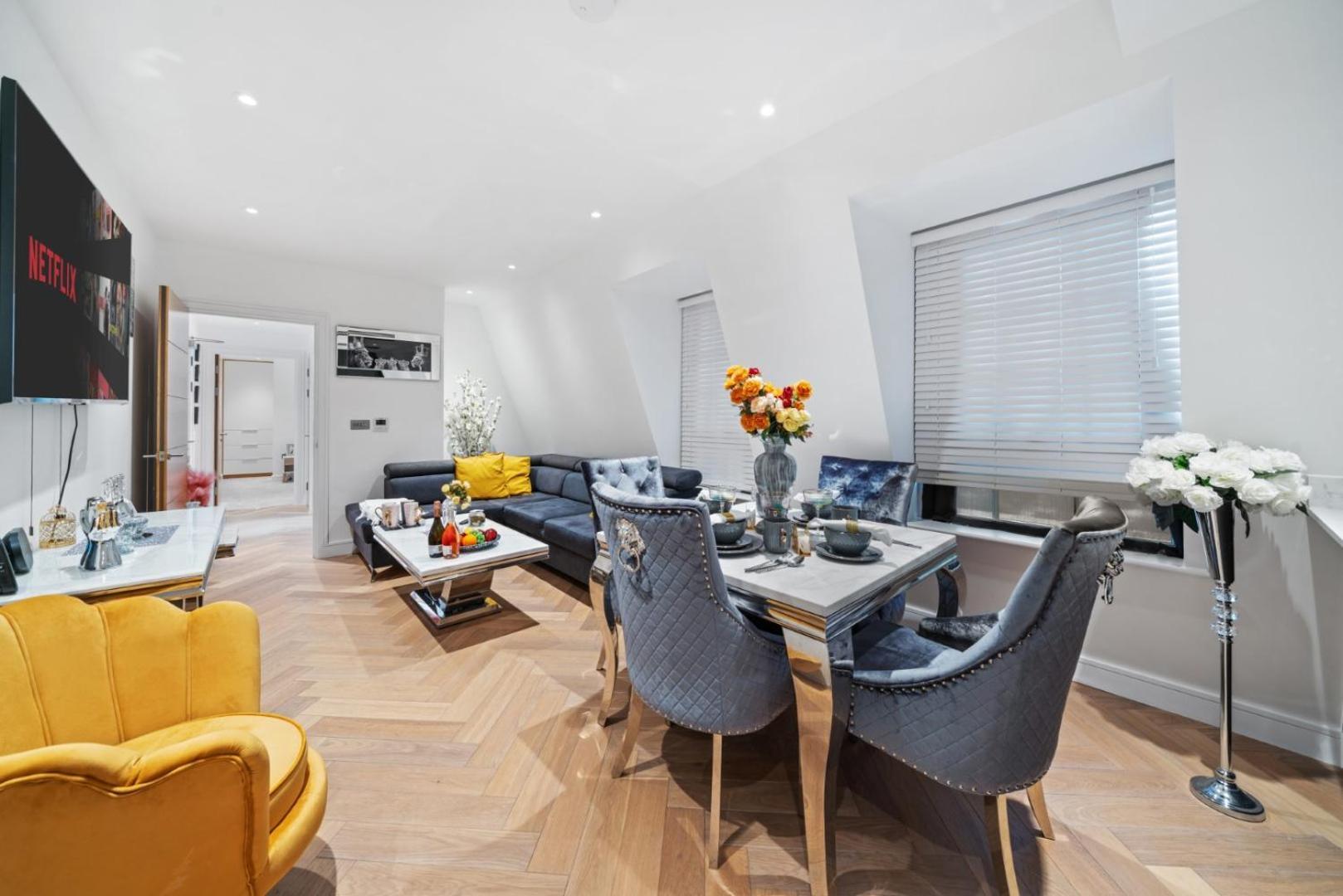 Stunning 1-Bedroom Penthouse In Marble Arch 72 Londres Exterior foto